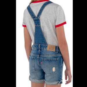 Levi’s Shortall Denim Overalls, Size 12/14, dark wash, perfect condition